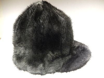 Charcoal Mink Fur Riding Hat - Dudes Boutique