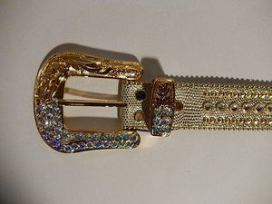 b.b. Simon 'Golden Lizard' Crystal Belt - Dudes Boutique