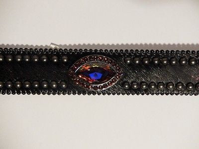 b.b. Simon 'Stealth' Crystal & Pony Hair Belt - Dudes Boutique