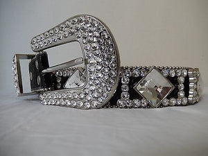 b.b. Simon 'Monster' Crystal & Pony Hair Belt - Dudes Boutique