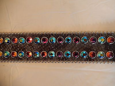 b.b. Simon 'Python Rainbow' Crystal Belt - Dudes Boutique