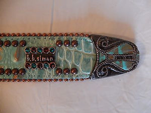 b.b. Simon 'Island' Crystal Belt - Dudes Boutique