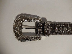 b.b. Simon 'Pure Silver' Crystal Belt - Dudes Boutique