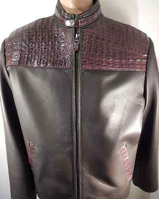 Safari Chocolate Horn-back Crocodile/Lambskin Jacket - Dudes Boutique