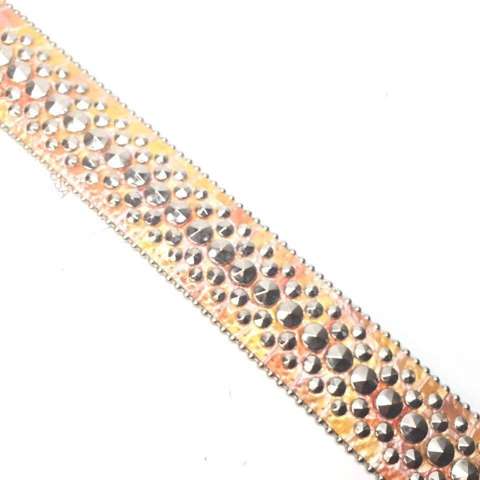 b.b. Simon "Red Candy Croc" Crystal Belt - Dudes Boutique