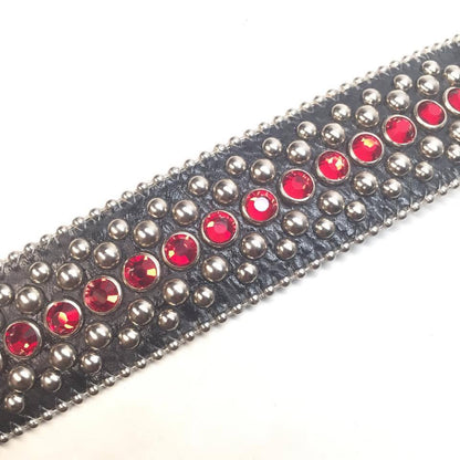 b.b. Simon "Black Cherry" Crystal Belt - Dudes Boutique