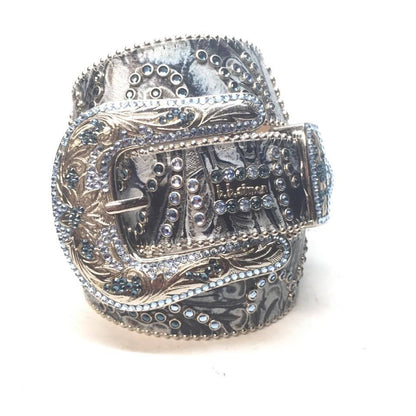 b.b. Simon "Oceans Blue" Crystal Belt - Dudes Boutique