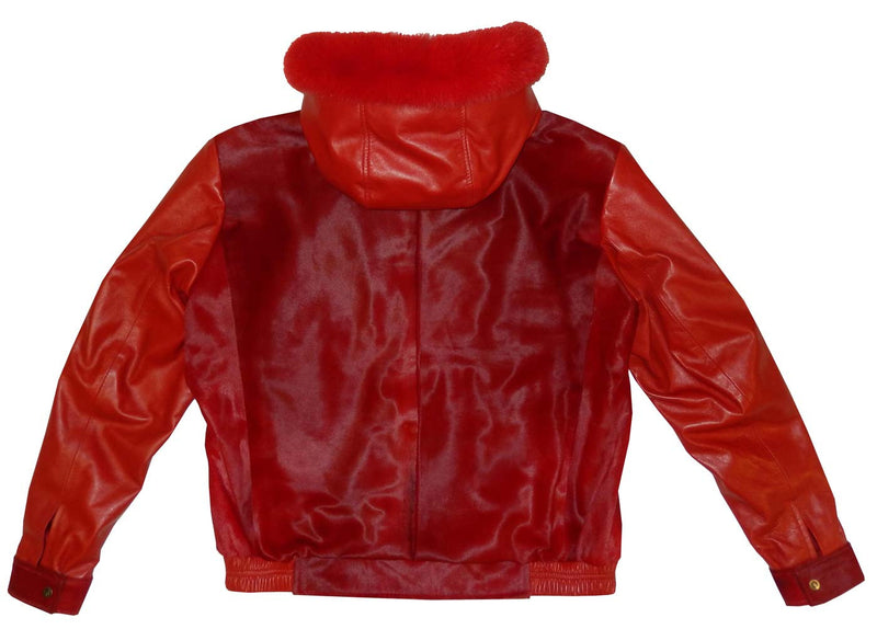 G-Gator - 2054 Hooded Pony Hair/Lambskin Hooded Jacket - Dudes Boutique