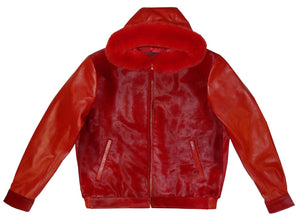 G-Gator - 2054 Hooded Pony Hair/Lambskin Hooded Jacket - Dudes Boutique