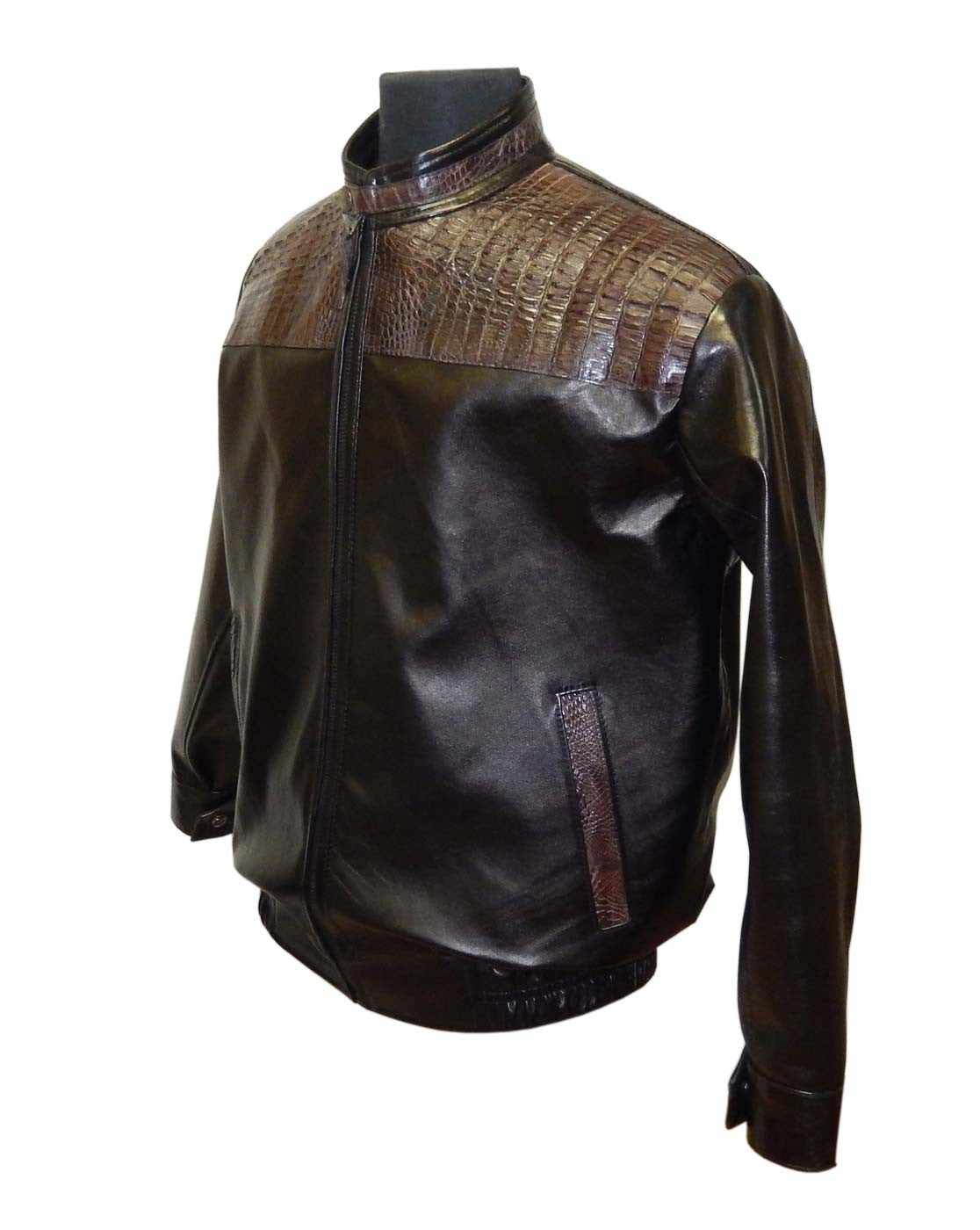 G-Gator - 2058 Lambskin/Crocodile Jacket - Dudes Boutique