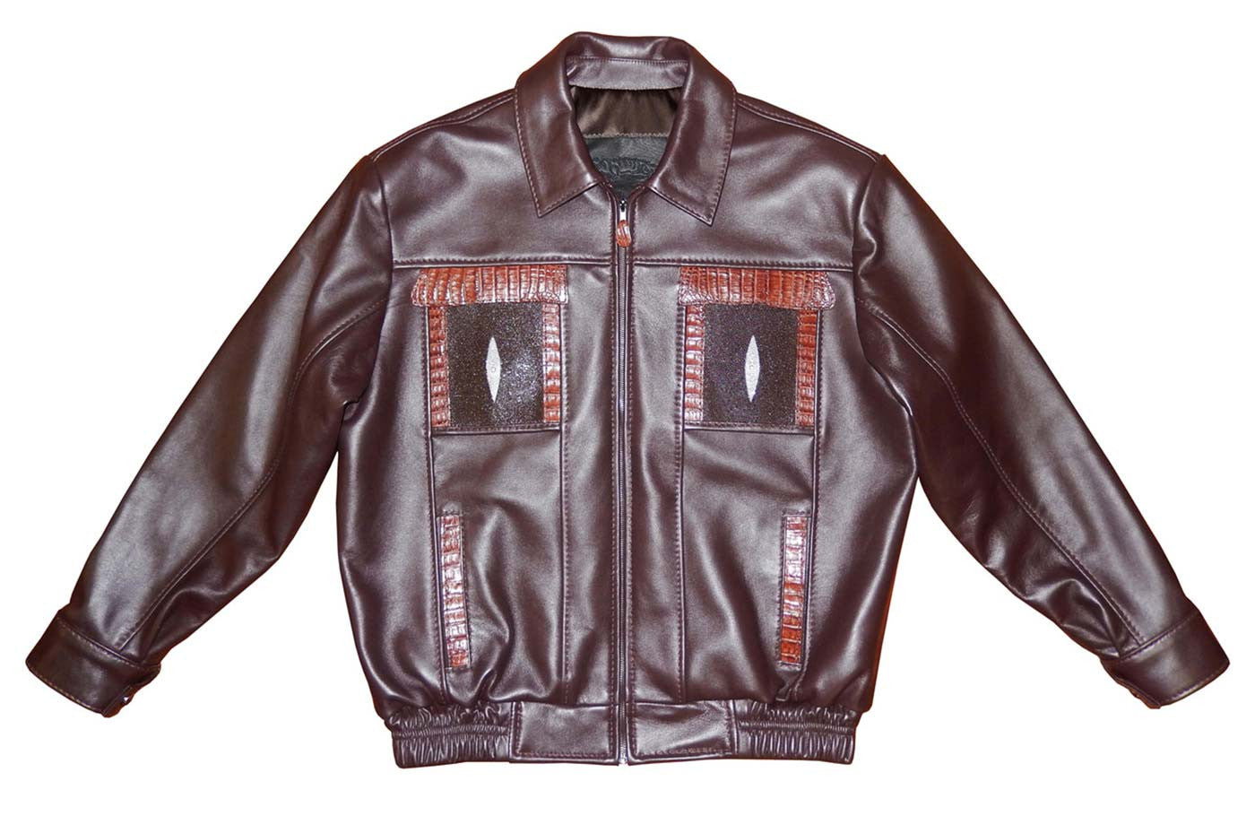 G-Gator - 2070 Lambskin/Stingray/Caiman Jacket - Dudes Boutique