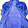 Kashani Royal Blue Alligator/Lambskin Button-Up Shirt - Dudes Boutique