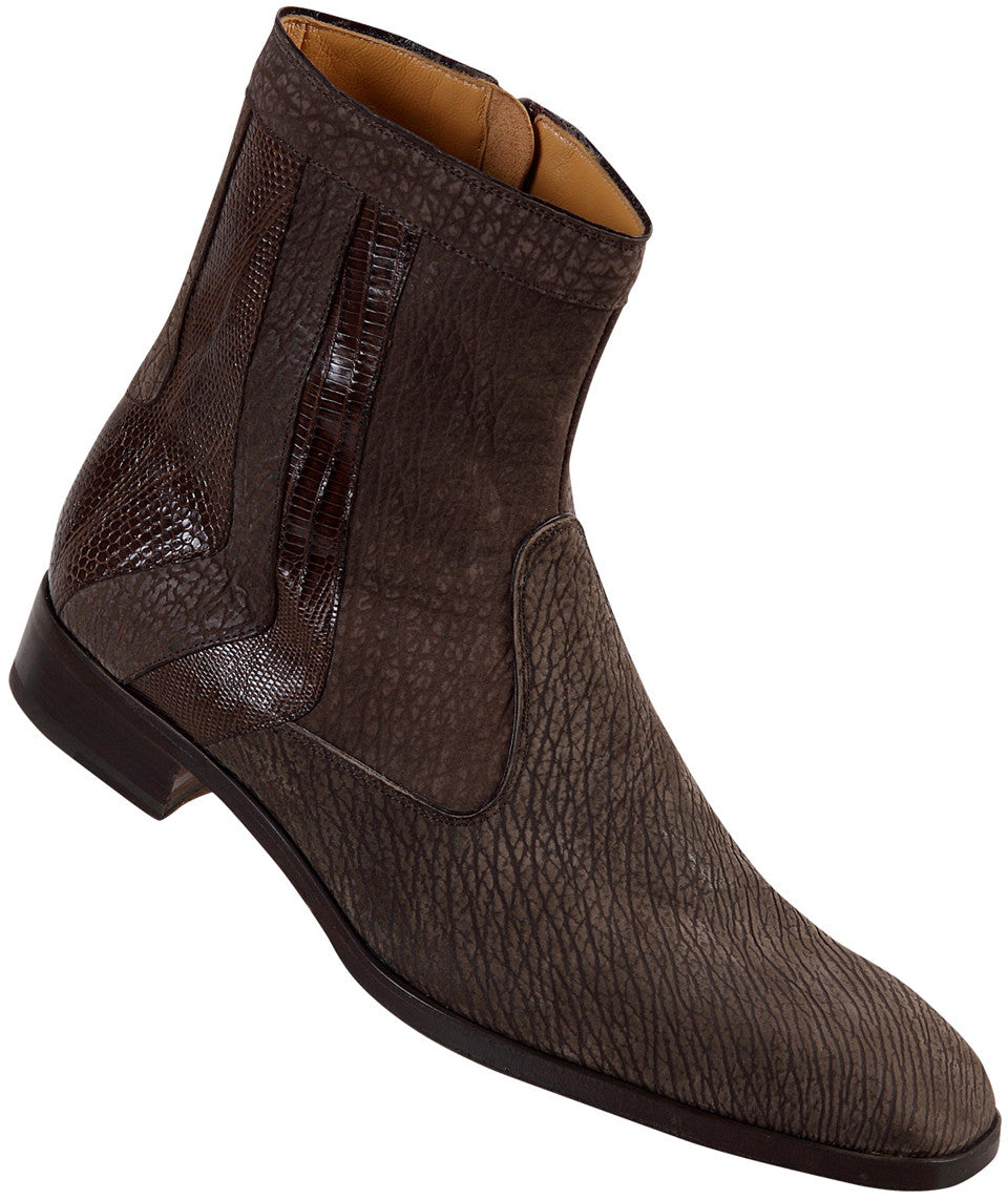 Mauri - "2226" Shark Suede Brown Lizard Boot - Dudes Boutique