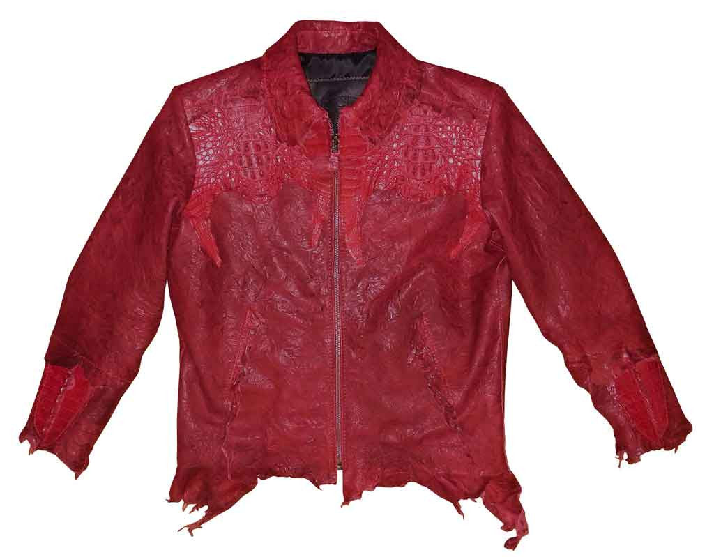 G-Gator - 2300 Washed Lambskin/Crocodile Jacket - Dudes Boutique