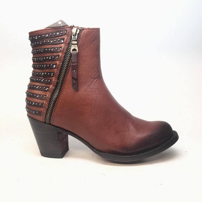 Denver Boots Lady Gabriel Tan Ankle Boots - Dudes Boutique