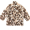 Kashani Men's Silver Fox Diamond Cut Trench Fur Coat - Dudes Boutique