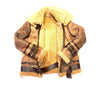 Temer Men's Rust Brown Shearling Jacket - Dudes Boutique
