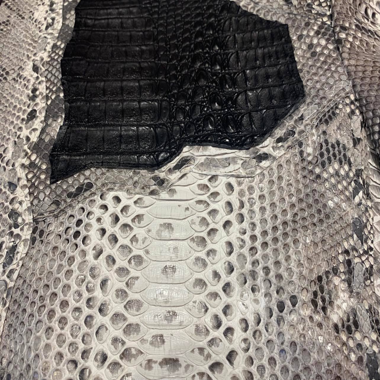 Safari Men's Soft Natural Python/Alligator Skin Jacket - Dudes Boutique