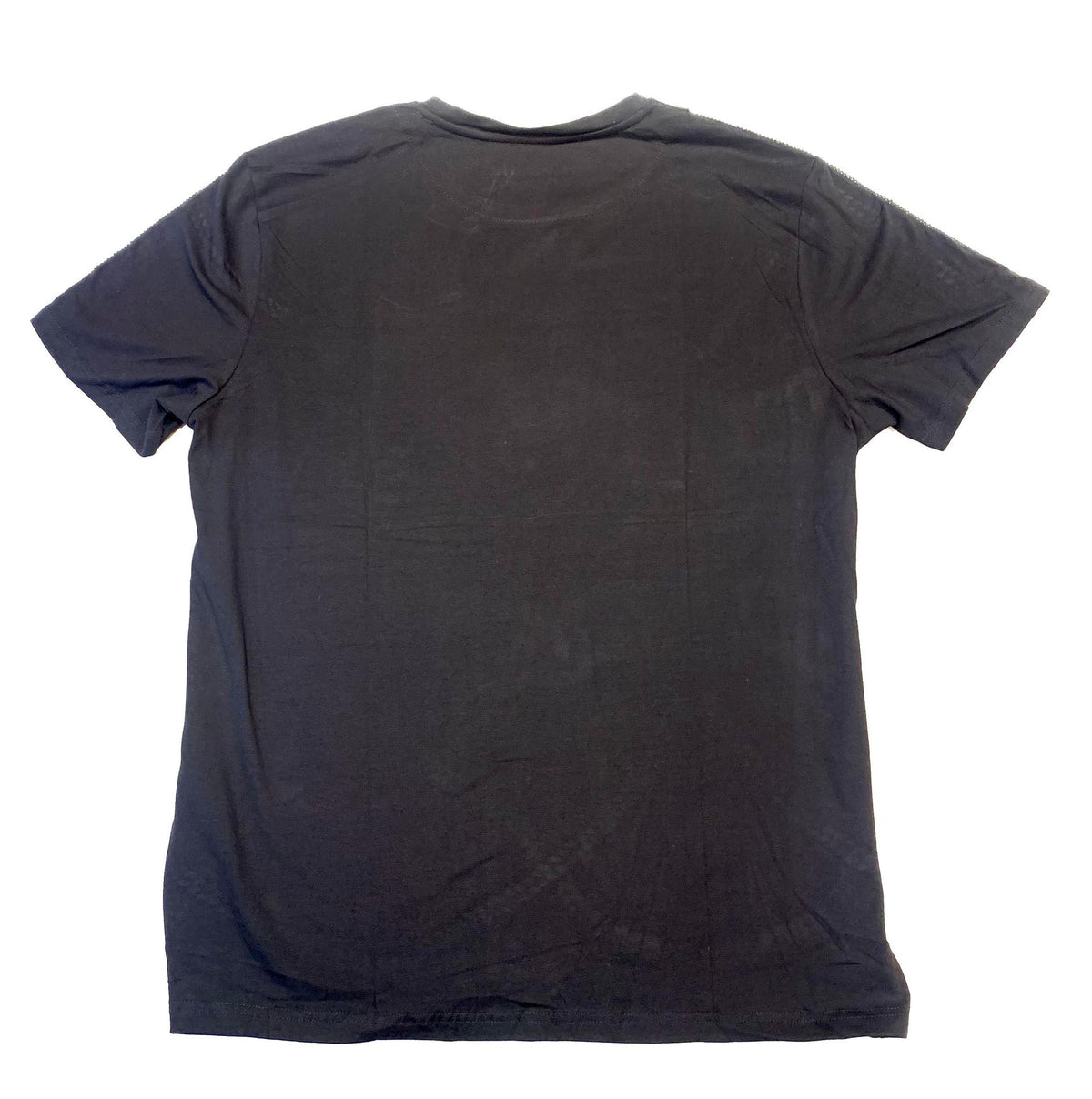 Barabas Men's Black Silver Chain Crewneck Short Sleeve T-Shirt - Dudes Boutique