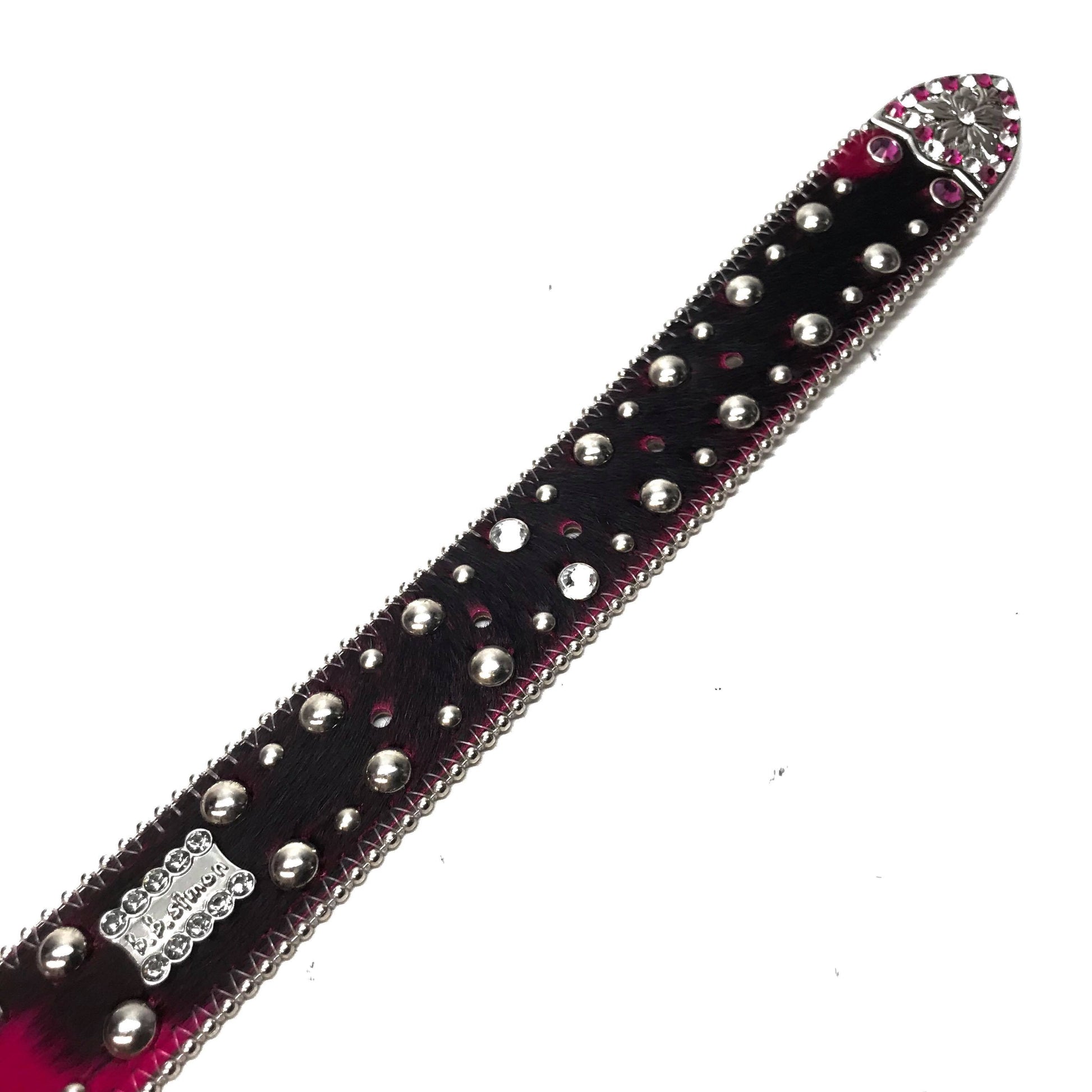 b.b. Simon 'Violet Pony' Double Crystal Belt - Dudes Boutique