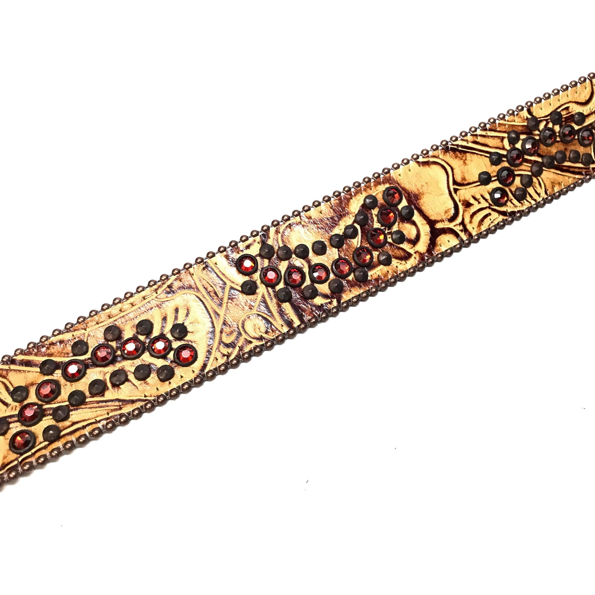 b.b. Simon 'Maple Blood' Crystal Belt - Dudes Boutique