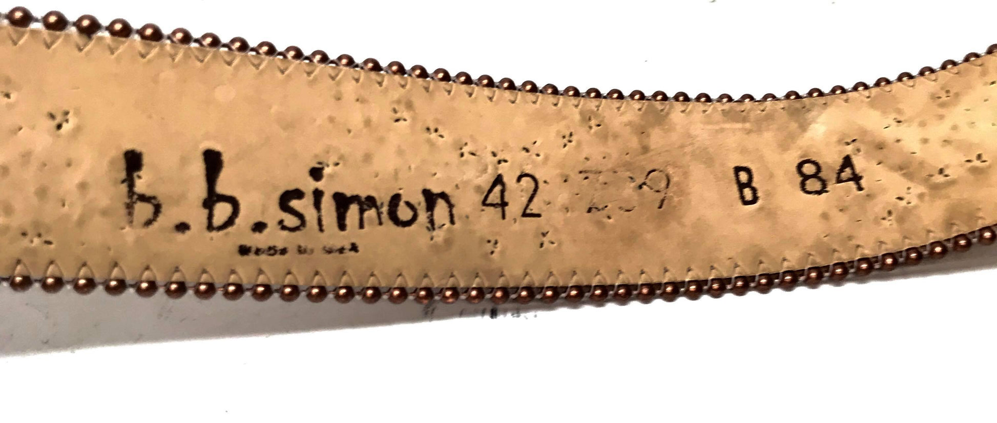 b.b. Simon 'Maple Blood' Crystal Belt - Dudes Boutique