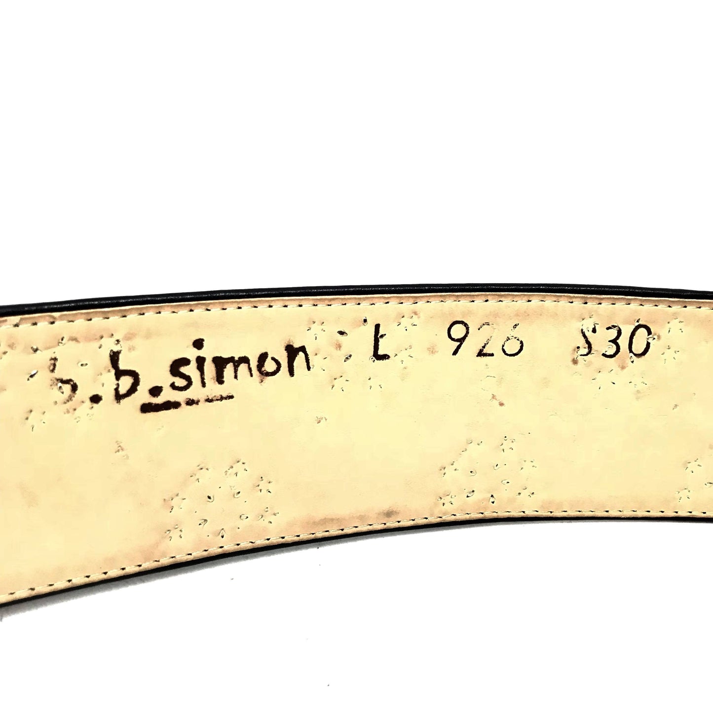 b.b. Simon 'Floral Lambskin' Thick 2.5" Crystal Belt - Dudes Boutique