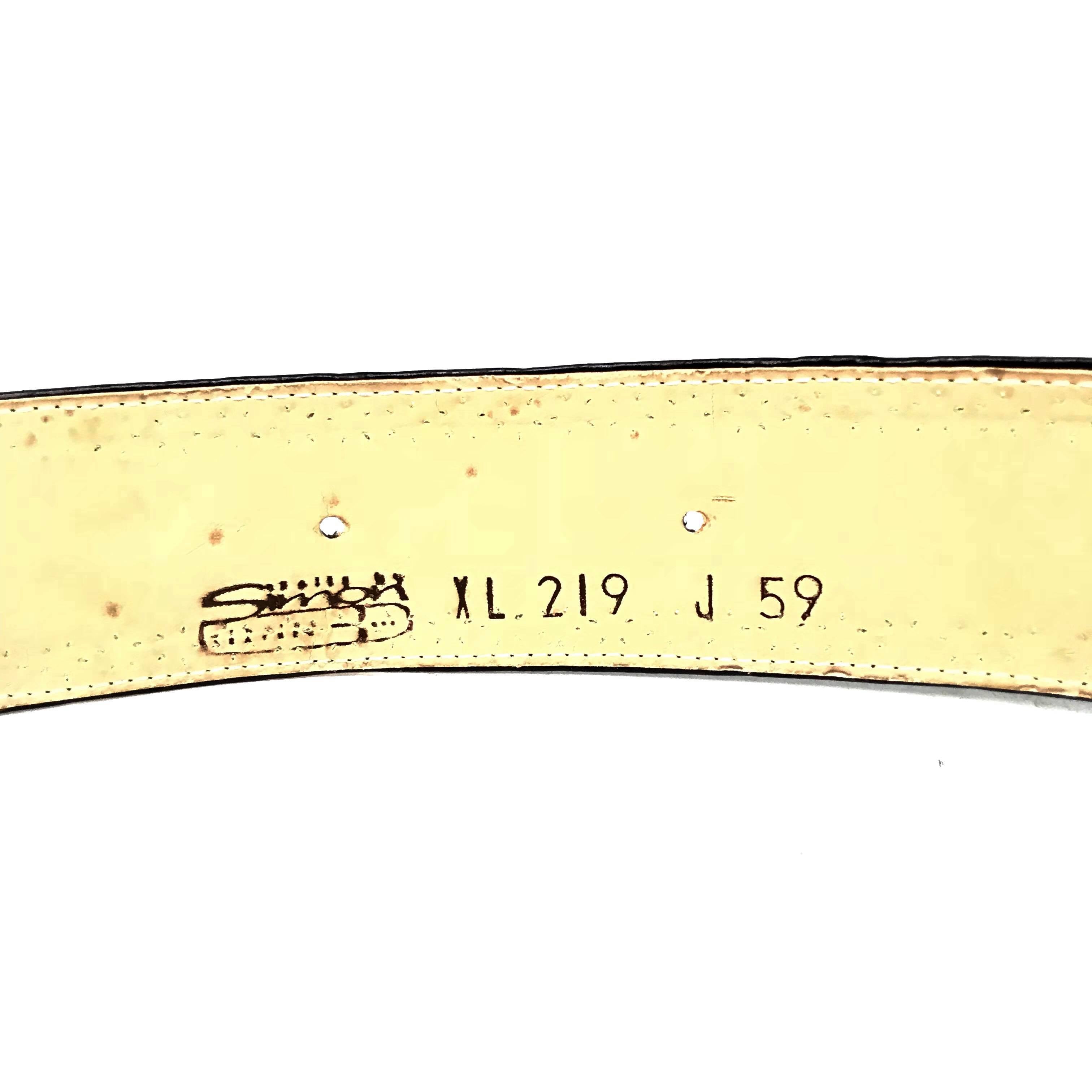 b.b. Simon 'Royal Croc' Black Thick 2.5" Crystal Belt - Dudes Boutique