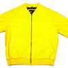 Kashani Lemon Naked Lambskin Bomber Jacket - Dudes Boutique