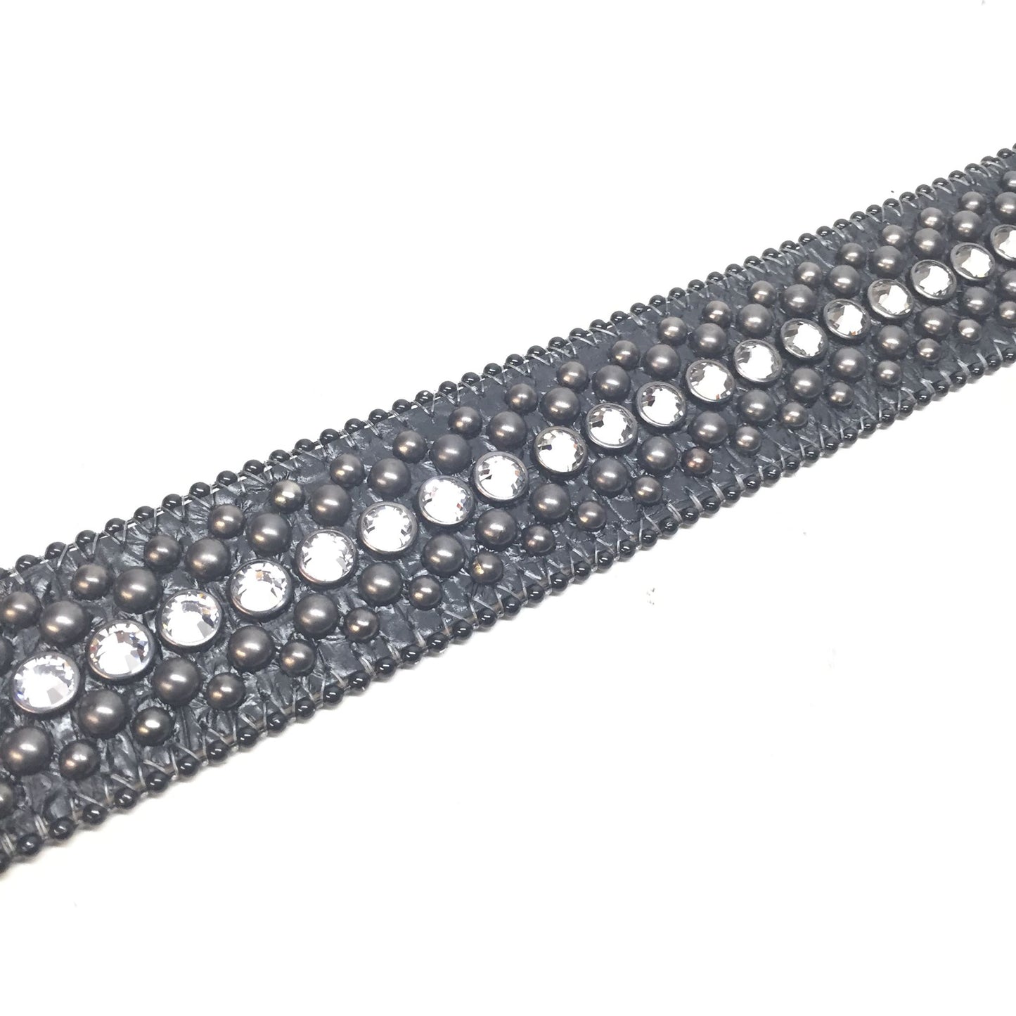 b.b. Simon Classic Black Crystal Belts - Dudes Boutique