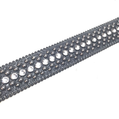 b.b. Simon Classic Black Crystal Belts - Dudes Boutique