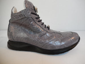 Mauri Hi-top All-Over Alligator Lace Up Sneakers 8611 - Dudes Boutique