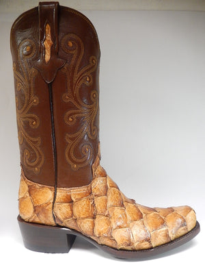 Safari Pirarucu Monster Fish Cowboy Boots - Dudes Boutique