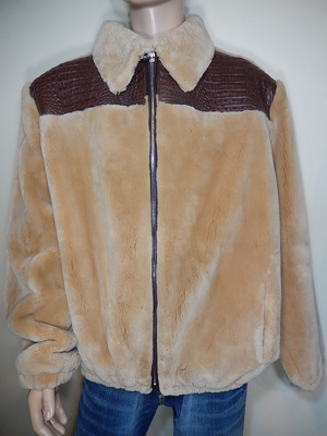 Kashani Chocolate Buttercup Crocodile & Sheared Mouton Fur Coat - Dudes Boutique