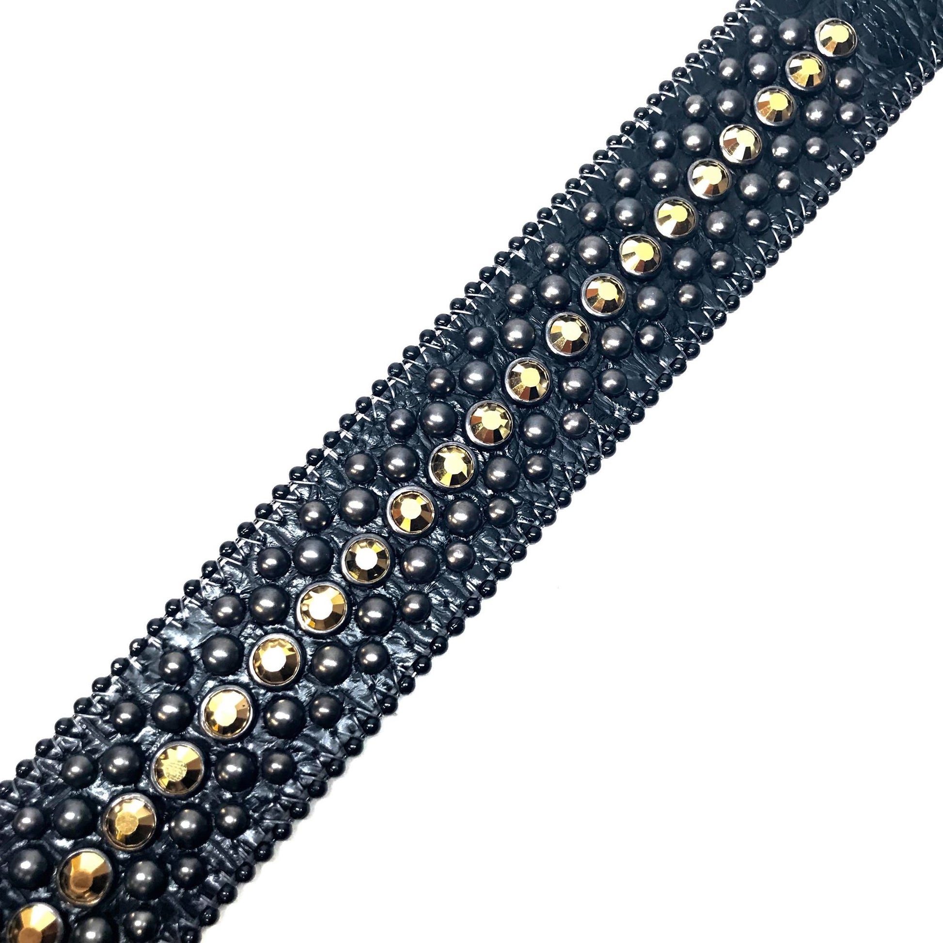 b.b. Simon 'Rose Gold' Fully Loaded Crystal Belts - Dudes Boutique