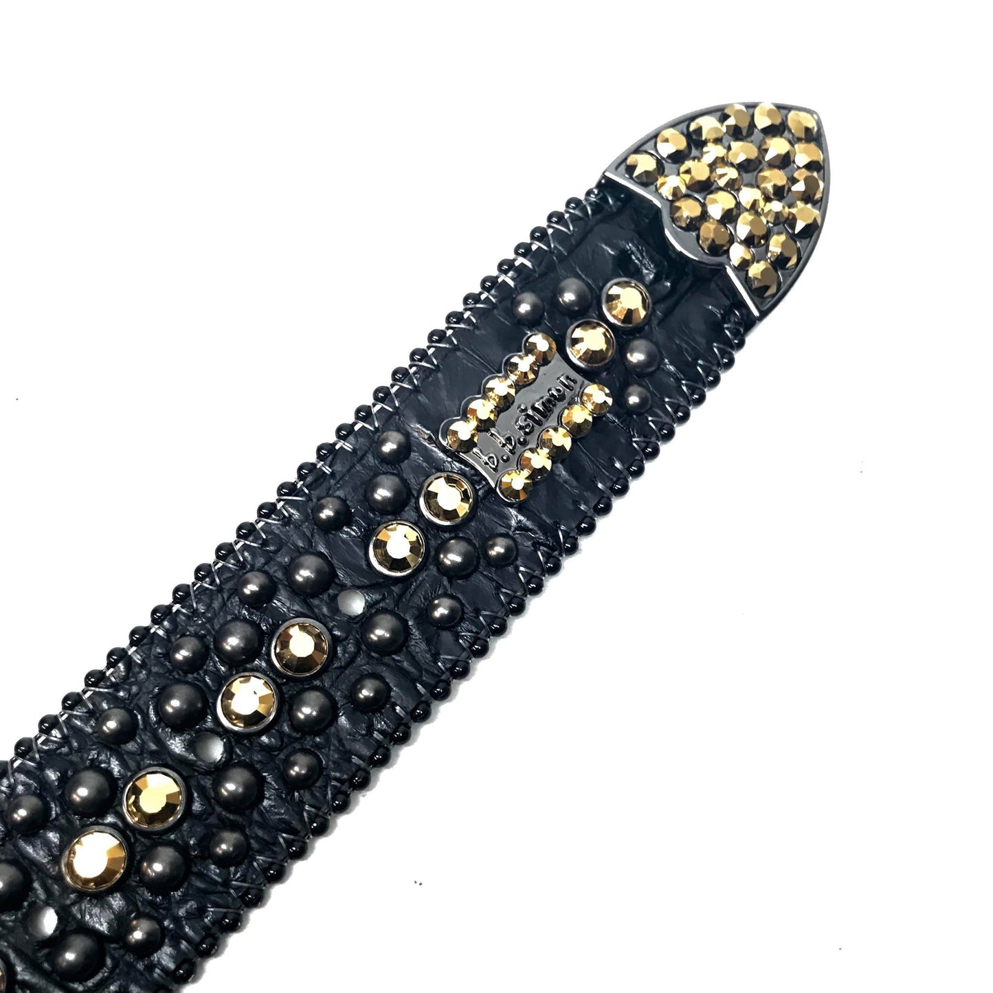 b.b. Simon 'Rose Gold' Fully Loaded Crystal Belts - Dudes Boutique
