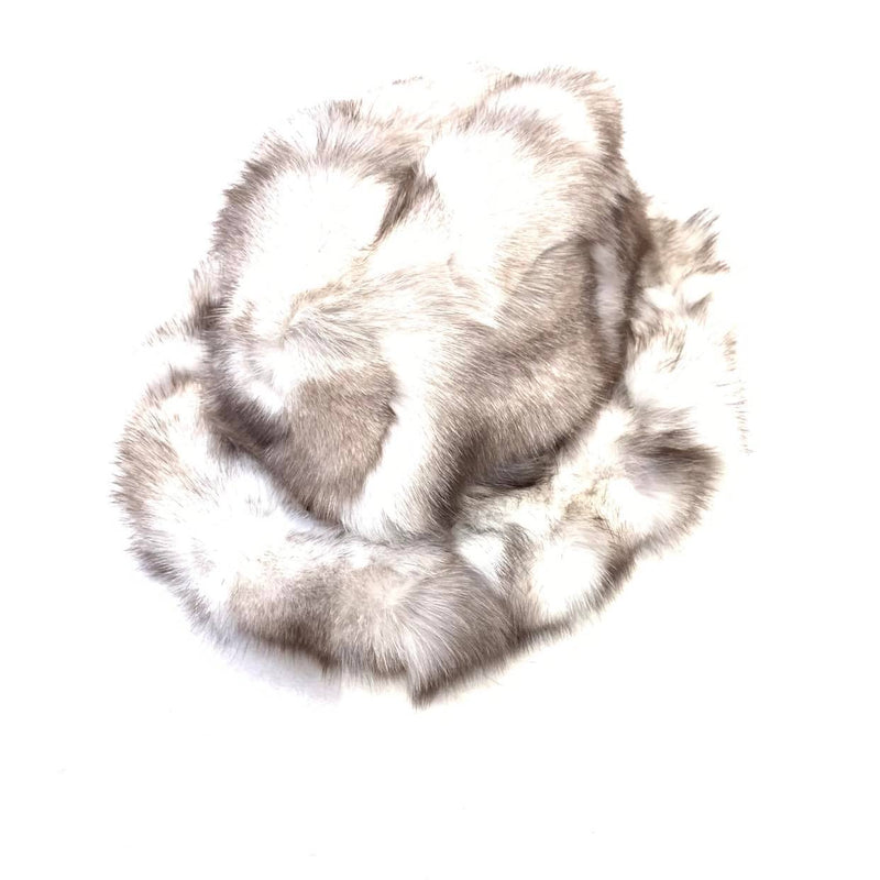 Kashani Men's Silver Natural Fox Fur Top Hat - Dudes Boutique