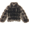 Kashani Men's Black Fluffy Spliced Fox Fur Bomber Coat - Dudes Boutique