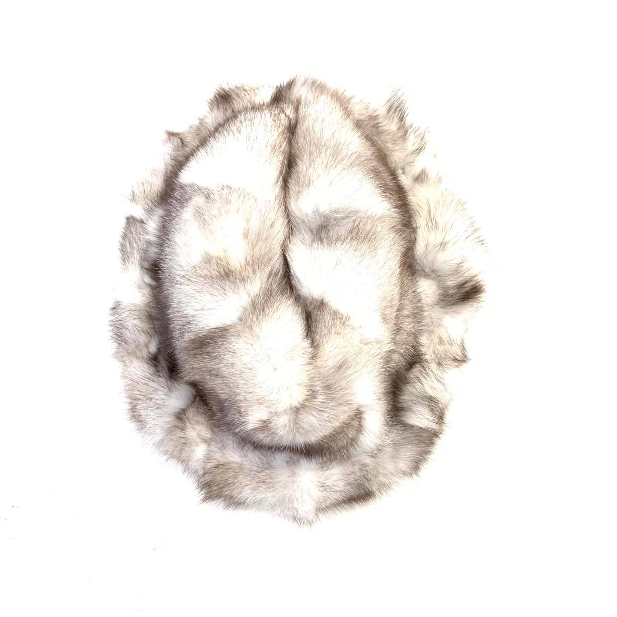 Kashani Men's Silver Natural Fox Fur Top Hat - Dudes Boutique