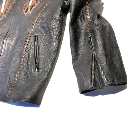 Kashani Hand Crafted Stingray Lambskin Jacket - Dudes Boutique