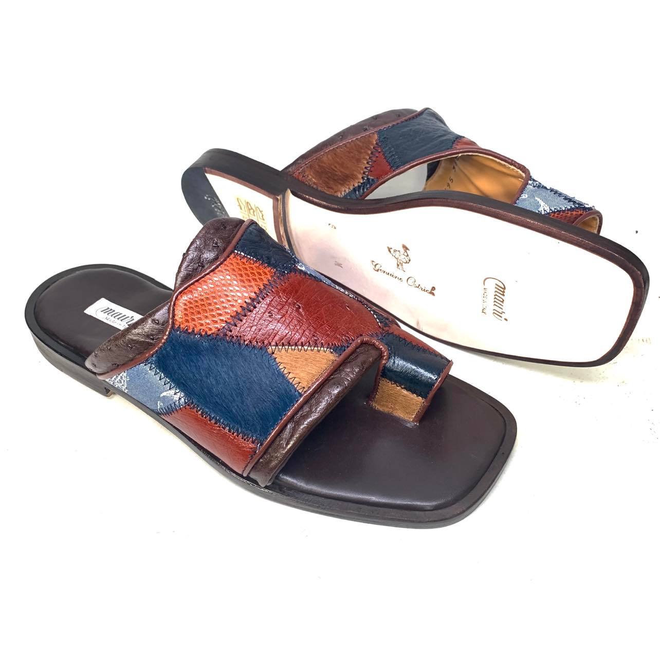 Mauri - "1495 Cannes" Ostrich Sandal - Dudes Boutique