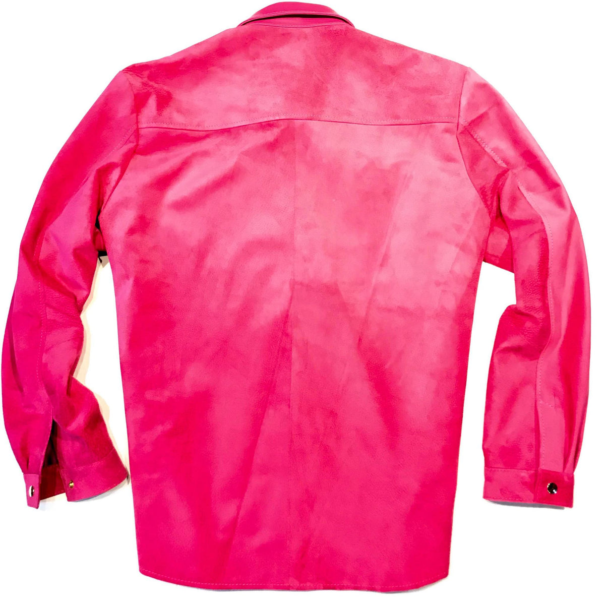 Kashani Pink Suede Button Up Shirt - Dudes Boutique