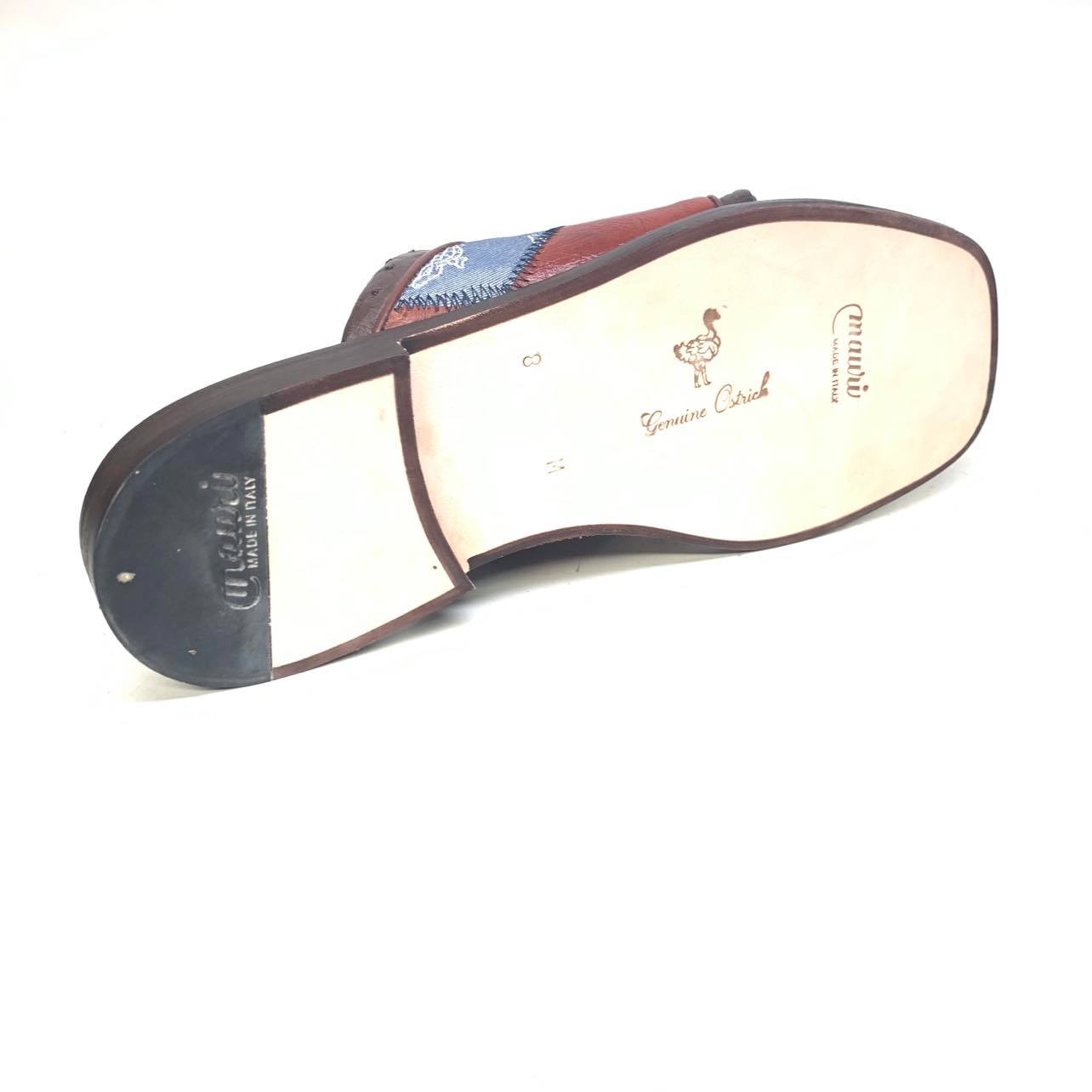 Mauri - "1495 Cannes" Ostrich Sandal - Dudes Boutique