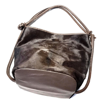 Kashani Luxury Chocolate Antelope Pocketbook Bag - Dudes Boutique