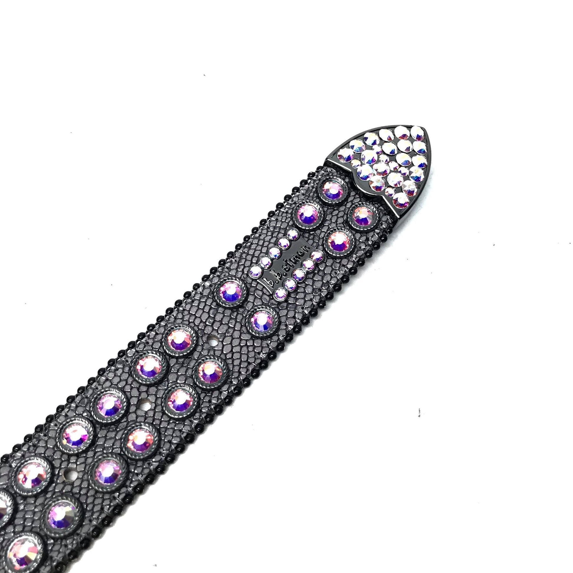 b.b. Simon 'Chameleon' Lizard Crystal Belt - Dudes Boutique