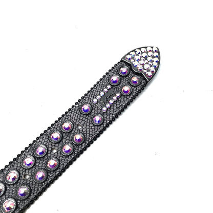 b.b. Simon 'Chameleon' Lizard Crystal Belt - Dudes Boutique