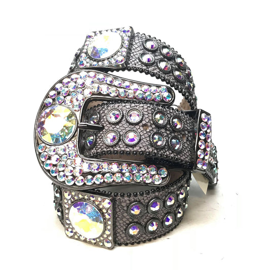 b.b. Simon 'Chameleon' Lizard Crystal Belt - Dudes Boutique