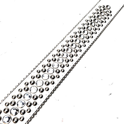 b.b. Simon 'White Magic' Studded Crystal Belt - Dudes Boutique