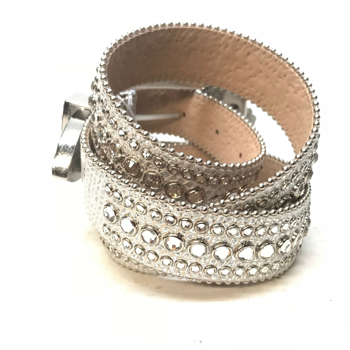 b.b. Simon 'Chrome Crown' Fully Loaded Crystal Belt - Dudes Boutique