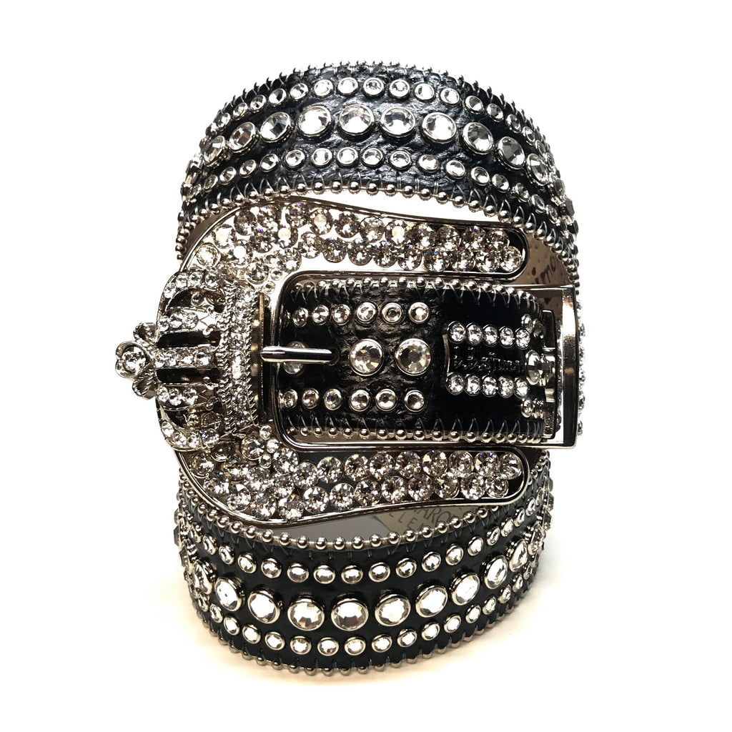 b.b. Simon "Classic Crown" Fully Loaded Crystal Belt - Dudes Boutique
